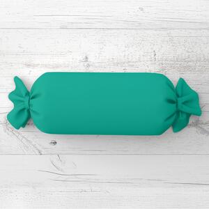 Biante Vankúš valec bonbon Rongo RG-091 Tyrkysovo zelený 15x40 cm