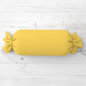 Biante Vankúš valec bonbon Rongo RG-090 Svetlo žltý 15x40 cm