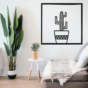 Moderný obraz na stenu kaktus | AREO: Prírodná preglejka - Topoľ natural Rozmer 30 x 30 cm 4063-59035 PR0398-A