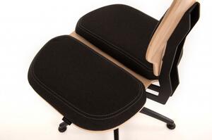 NESEDA Standard pracovná stolička Čierna
