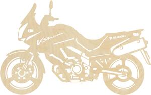 Štýlový obraz na stenu motorka - SUZUKI: Prírodná preglejka - Topoľ natural 40 x 23 cm 4069-59565 PR0401