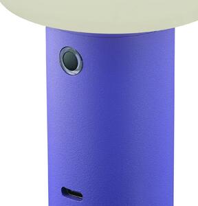 LED dobíjacia stolná lampa Tiny-B, fialová, výška 13 cm, IP54, USB