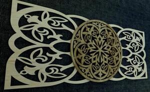 Luxusný obraz - Mandala na stenu - MIRAGE: Prírodná preglejka - Topoľ natural 37 x 90 cm 4177-65295 PR0313-A