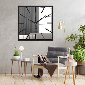 Nástenné hodiny zrkadlové rozmer 30 - 50 cm: Strieborné ručičky Biela Biela 30 cm 4201-68575 X0100