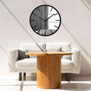 Hodiny na stenu z plexiskla dvojvrstvové | HEDVIG: Strieborné ručičky Biela Biela 30 cm 4219-69955 X0105