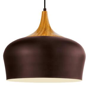 Závesná lampa Obregon v hnedej