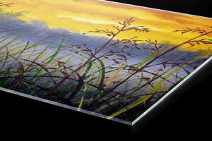 DIMEX | Plexisklo za kuchynskú linku PGT-06040-210 | 60 x 40 cm Denimová maľba lúčnej trávy