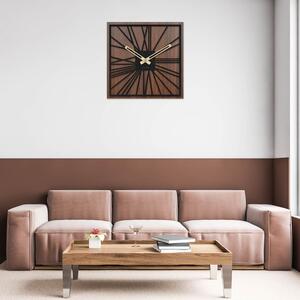 Drevené hodiny na stenu - Sentop | HDFK031 | orech wenge: Svetlé HDF - Orech Wenge HDF - Orech Wenge 30 cm 4238-71475 HDFK031-orech wenge
