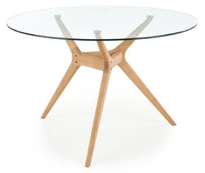 Jedálenský stôl Amasa (priehľadná) (pre 4 osoby). Vlastná spoľahlivá doprava až k Vám domov. 1028058