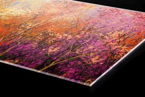 DIMEX | Plexisklo za kuchynskú linku PGT-06040-211 | 60 x 40 cm Farebné kvetinové pozadie