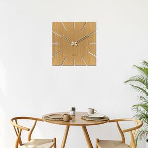 Štvorcové nástenné hodiny z dreva | PURE: Čierne HDF - Buk 20 cm 4248-112638 HDFK032