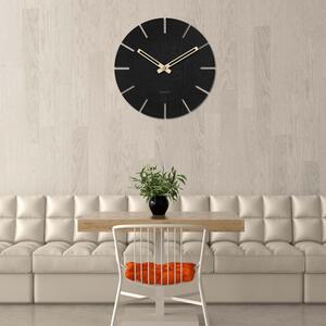 Okrúhle hodiny na stenu - Sentop | HDFK034 | drevené: Svetlé HDF - Dub 30 cm 4250-72336 HDFK034