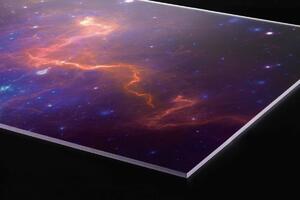 DIMEX | Plexisklo za kuchynskú linku PGT-06040-236 | 60 x 40 cm Farebná galaxia