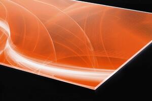 DIMEX | Plexisklo za kuchynskú linku PGT-06040-037 | 60 x 40 cm Oranžový abstrakt