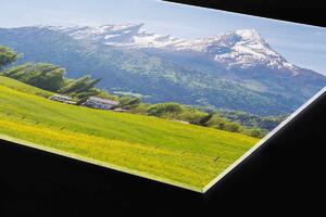 DIMEX | Plexisklo za kuchynskú linku PGT-06040-135 | 60 x 40 cm Alpský pohľad