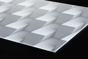 DIMEX | Plexisklo za kuchynskú linku PGT-06040-096 | 60 x 40 cm 3D kubický múr