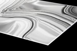 DIMEX | Plexisklo za kuchynskú linku PGT-06040-101 | 60 x 40 cm Kvapalné chrómové striebro