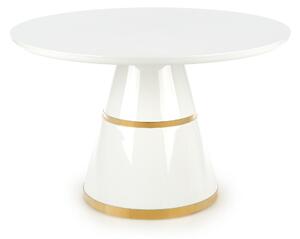 Jedálenský stôl Varam (biela + zlatá) (pre 4 osoby). Vlastná spoľahlivá doprava až k Vám domov. 1028079
