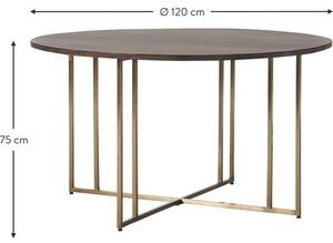 Okrúhly jedálenský stôl z mangového dreva Luca, v rôznych veľkostiach