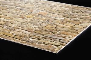 DIMEX | Plexisklo za kuchynskú linku PGT-06040-257 | 60 x 40 cm Rustikálny béžový múr