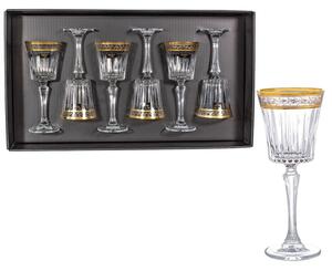 BOHEMIA PRESTIGE DORATO POHÁR NA VÍNO 230ML SADA 6 KS