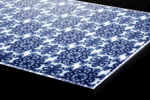 DIMEX | Plexisklo za kuchynskú linku PGT-06040-241 | 60 x 40 cm Modrotlač