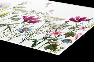 DIMEX | Plexisklo za kuchynskú linku PGT-06040-144 | 60 x 40 cm Kvetinový vzor