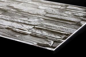 DIMEX | Plexisklo za kuchynskú linku PGT-06040-258 | 60 x 40 cm Sivý kamenný múr