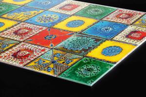 DIMEX | Plexisklo za kuchynskú linku PGT-06040-107 | 60 x 40 cm Lisabonské kachličky