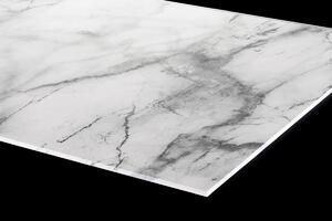 DIMEX | Plexisklo za kuchynskú linku PGT-06040-108 | 60 x 40 cm Biely mramor