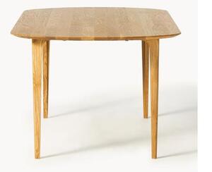 Oválny jedálenský stôl z dubového dreva Archie, 200 x 100