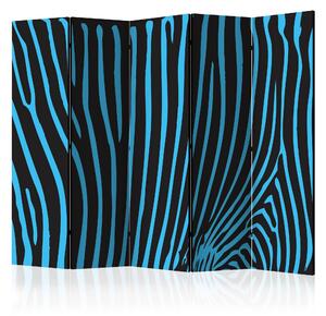 Artgeist Paraván - Zebra pattern (turquoise) [Room Dividers]