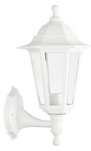 ACA Lighting Vonkajší nástenný lampáš max. 40W/E27/IP44, biely, PLGQ1W