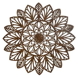 Drevená mandala na stenu | LOTUS: HDF - Orech 20 cm 4402-83848 HDF0255