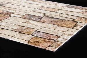 DIMEX | Plexisklo za kuchynskú linku PGT-06040-088 | 60 x 40 cm Kamenný múr