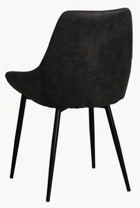 Stoličky s čalúnením z umelej kože Sierra, 2 ks