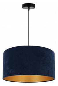 Závesná lampa Glamour s námorníckym modrým odtieňom