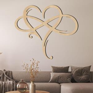 Drevený obraz na stenu motívom srdca | LOVE: HDF - Javor 30 x 26 cm 4424-87466 HDF0389