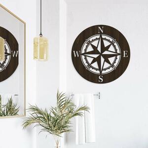 DUBLEZ | Drevená dekorácia na stenu - Kompas