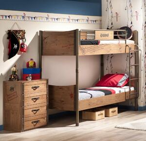 Cilek Detská poschodová posteľ 90x200 cm Pirate