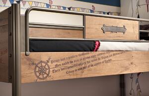 Cilek Detská poschodová posteľ s prístelkou Pirate