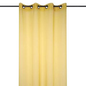 Farebná záclona MONNA žltá 135 x 260 cm sada 2 ks