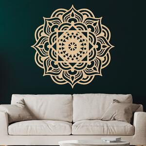 Drevená mandala na stenu ako obraz | SYMMETRIA: HDF - Javor 20 cm 4431-88616 HDF0353