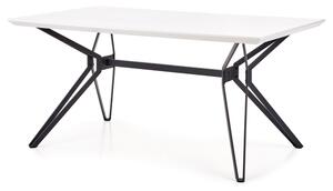 Jedálenský stôl POSCOL biela/čierna