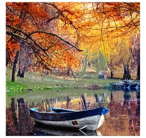 Gario Obraz na plátne Romantické miesto pri jazere Veľkosť: 120 x 80 cm