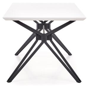 Jedálenský stôl POSCOL biela/čierna