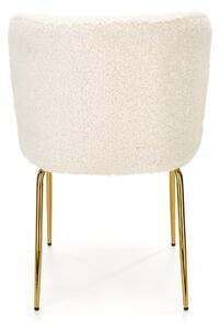 Jedálenská stolička SCK-474 krémová/zlatá