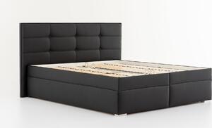 DREVONA® Manželská posteľ 160 x 200 čierna koženka ANDORA, Eternity 14