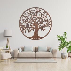Drevený obraz Strom života – elegantná nástenná dekorácia z dreva | LIFIRIN: HDF - Orech 20 cm 4434-88913 HDF0510
