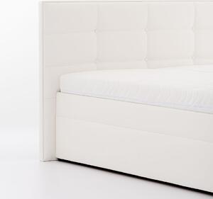 DREVONA® Manželská posteľ 180 cm biela koženka ANDORA, Eternity 11